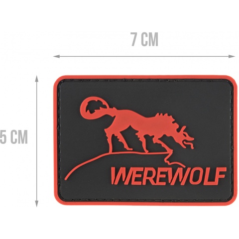G-Force Werewolf PVC Morale Patch - RED