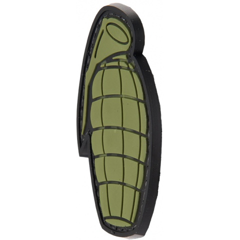 G-Force Grenade PVC Morale Patch - OD GREEN
