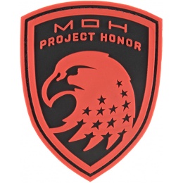 G-Force Eagle USA Project Honor PVC Morale Patch - RED
