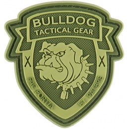 G-Force Bulldog Tactical Gear PVC Morale Patch - OD GREEN