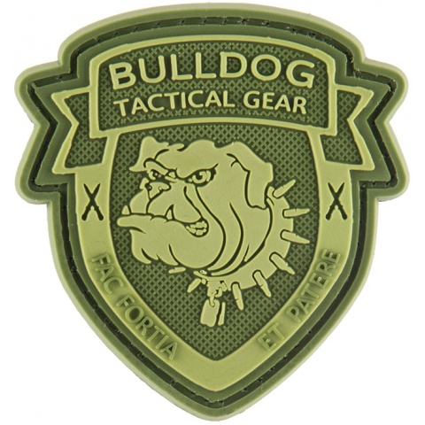 G-Force Bulldog Tactical Gear PVC Morale Patch - OD GREEN