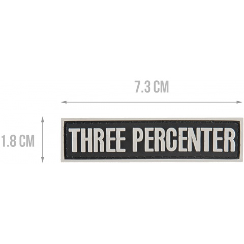 G-Force Three Percenter Morale Patch - BLACK