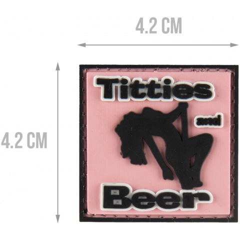 G-Force Titties and Beer Morale Patch - PINK