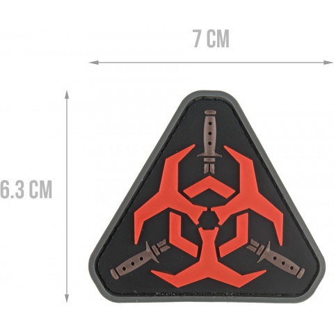 G-Force Resident Evil Biohazard PVC Morale Patch - RED