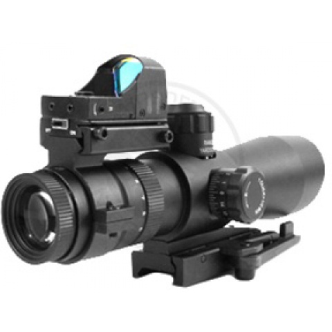 NcStar 3-9x42 Mark 3 Adjustable Zoom Mil-Dot Scope w/ Micro Red Dot