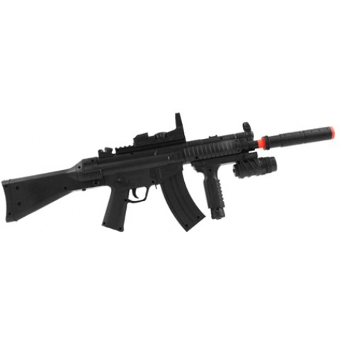 P1095 Spring Powered Airsoft Rifle With Tactical Foregrip