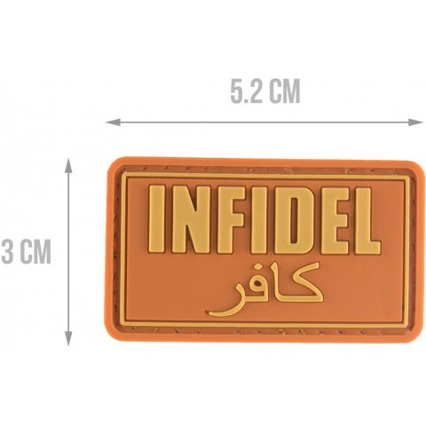 G-Force Infidel PVC Morale Patch- ORANGE