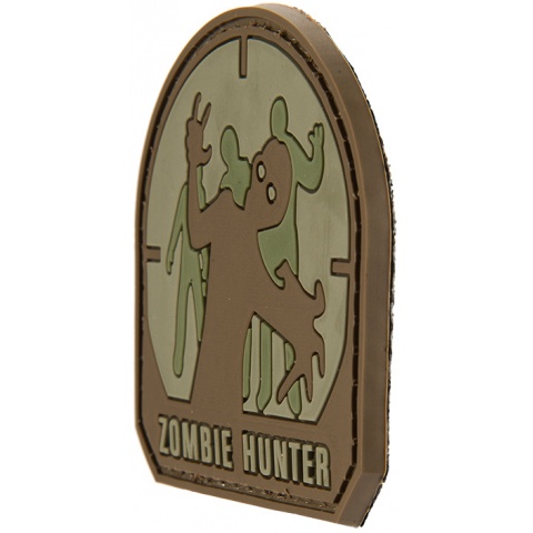 G-Force Zombie Hunter PVC Morale Patch - (Small) BROWN