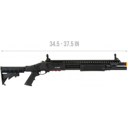 JAG Arms Scattergun SP Airsoft Gas Shotgun (Extended Tube) - BLACK