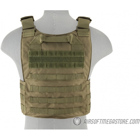 Lancer Tactical Buckle Up Version Airsoft Plate Carrier - OD GREEN