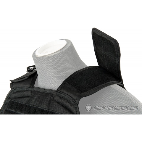 Lancer Tactical Battle 1000D Nylon MOLLE Tactical Vest - BLACK