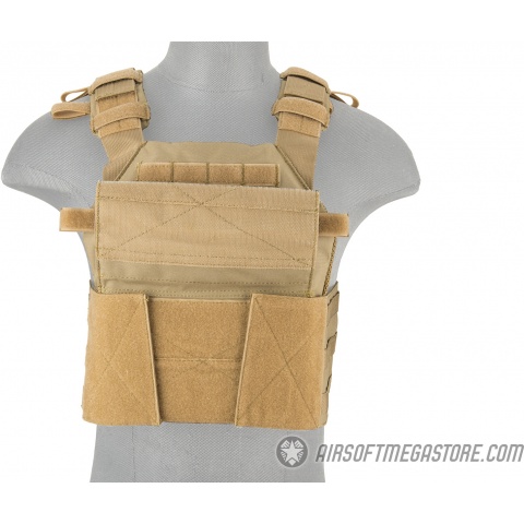 Lancer Tactical Assault Recon Plate Carrier - TAN
