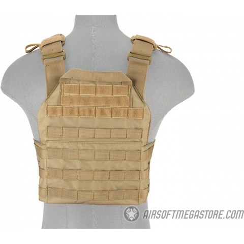 Lancer Tactical Assault Recon Plate Carrier - TAN