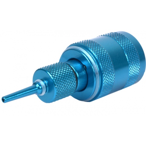 Sapien Arms Airsoft Anodized Blue Propane Adaptor w/ Silicon Oil Port