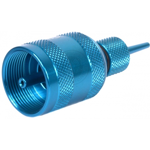 Sapien Arms Airsoft Anodized Blue Propane Adaptor w/ Silicon Oil Port