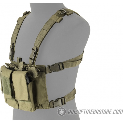 Lancer Tactical Adaptive Multi-Purpose Slim Chest Rig - OD GREEN