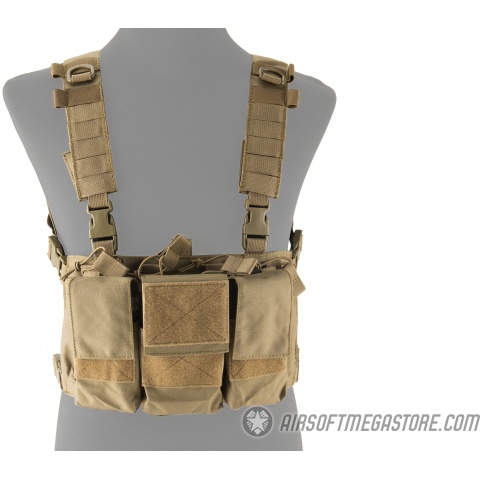 Lancer Tactical Adaptive Multi-Purpose Slim Chest Rig - TAN