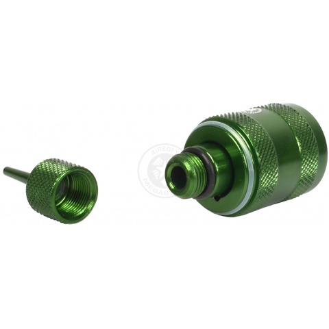 Sapien Arms Airsoft Anodized Green Propane Adaptor w/ Silicon Oil Port