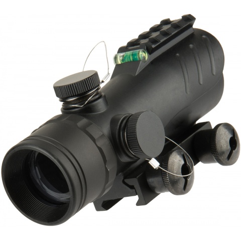 Lancer Tactical Enclosed Red Dot Sight w/ Top Optic Rail - BLACK