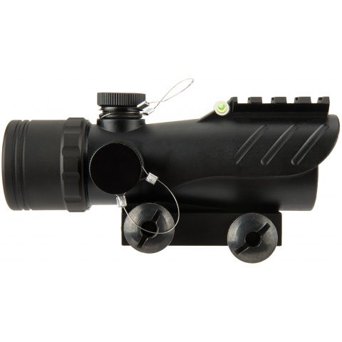 Lancer Tactical Enclosed Red Dot Sight w/ Top Optic Rail - BLACK