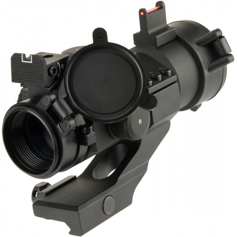 Lancer Tactical Outdoor Fiber Sight and Red Dot Hunting Scope - BLACK