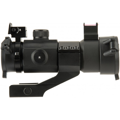 Lancer Tactical Outdoor Fiber Sight and Red Dot Hunting Scope - BLACK