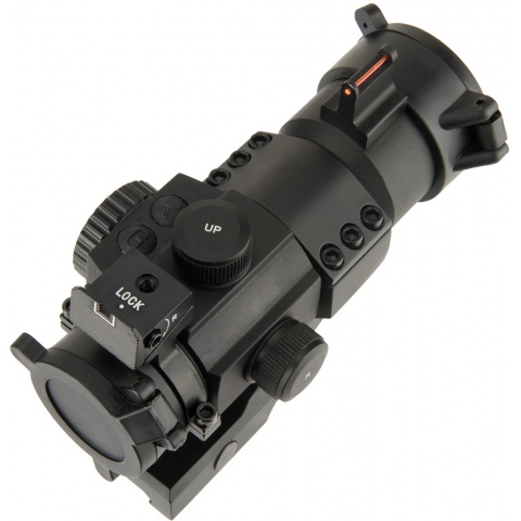 Lancer Tactical Outdoor Fiber Sight and Red Dot Hunting Scope - BLACK