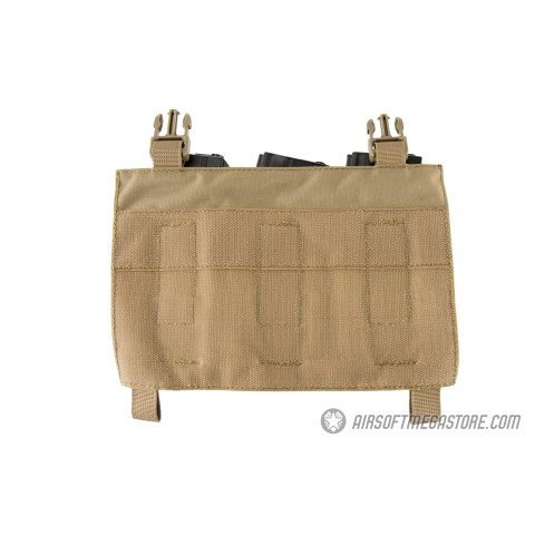 Lancer Tactical Adaptive Hook and Loop Triple M4/Pistol Mag Pouch - TAN
