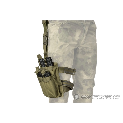 Lancer Tactical Drop Leg Six M4/M16 Magazine Panel - OD GREEN