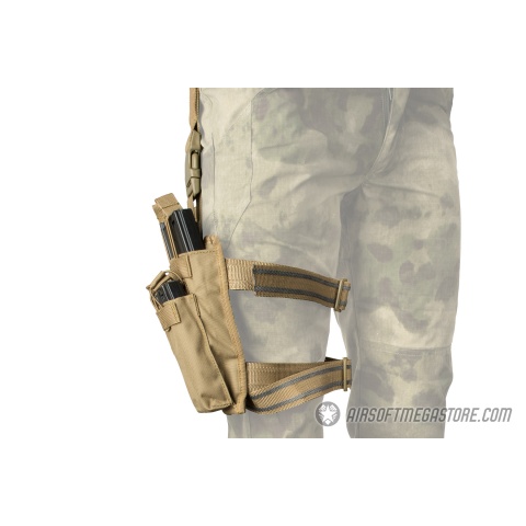 Lancer Tactical Drop Leg Six M4/M16 Magazine Panel - TAN