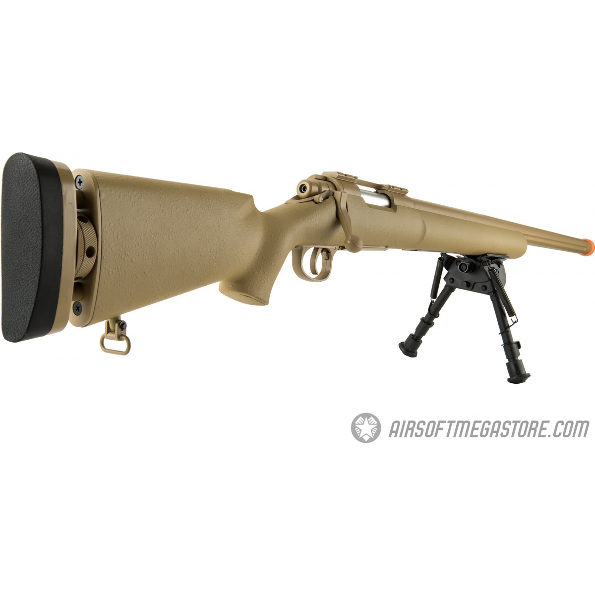 Echo1 M28 Bolt Action Sniper Rifle w/ Bipod TAN Airsoft Megastore
