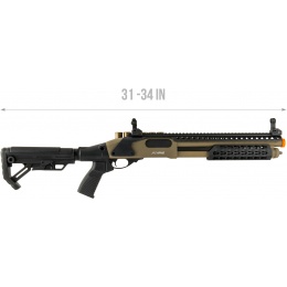 JAG Arms Scattergun SPX2 Airsoft Gas Shotgun (Extended Tube) - TAN