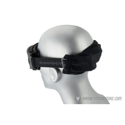 Lancer Tactical AERO Protective Black Airsoft Goggles - CLEAR LENS