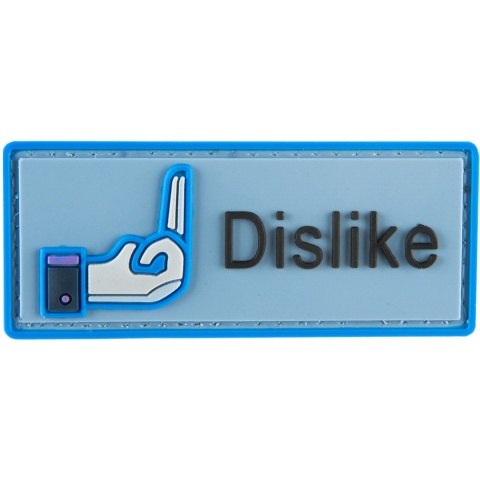 G-Force Dislike Social Media PVC Morale Patch - BLUE