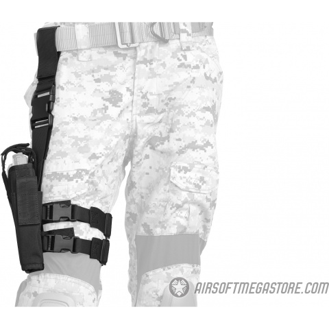 Lancer Tactical 1000D Nylon Drop Leg Holster - BLACK