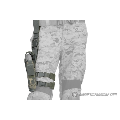 Lancer Tactical 1000D Nylon Drop Leg Holster - ACU