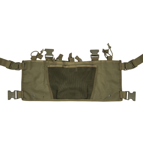 Lancer Tactical Airsoft 1000D Nylon Lightweight MOLLE Chest Rig - OD GREEN
