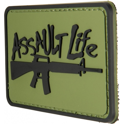 G-Force Assault Life PVC Morale Patch - OD Green