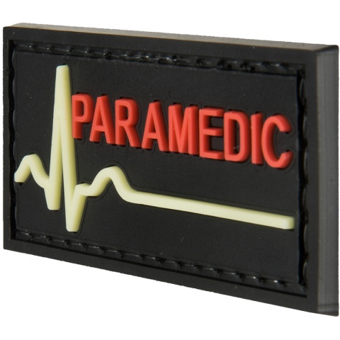 G-Force Glow-in-the-Dark Paramedic Large Patch - BLACK