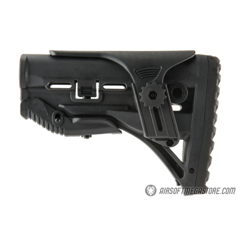 Ranger Armory M4 Tactical Stock With Adjustable Cheek Rest - BLACK