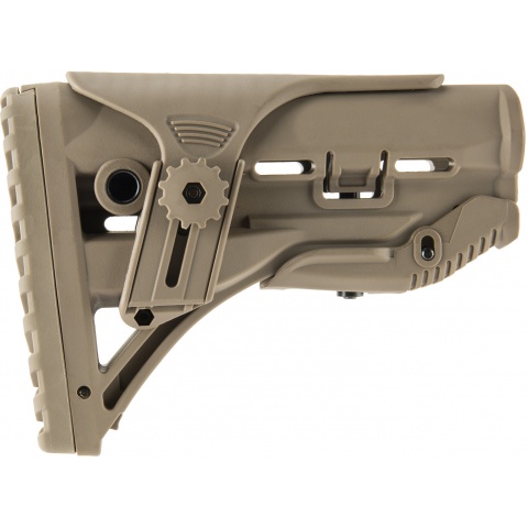 Ranger Armory M4 Tactical Stock With Adjustable Cheek Rest - TAN