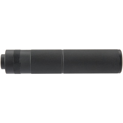 Lancer Tactical 155mm Aluminum Knurled Mock Suppressor - BLACK