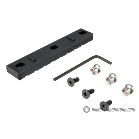 Ranger Armory 3-Slot KeyMod Rail Section - BLACK