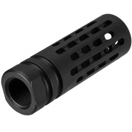 Lancer Tactical Extended Flash Hider Thimble Style - BLACK