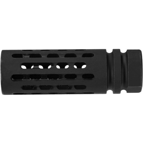 Lancer Tactical Extended Flash Hider Thimble Style - BLACK