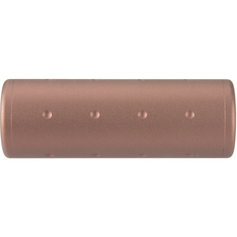 Lancer Tactical Airsoft Dotted Short Mock Suppressor - BRONZE