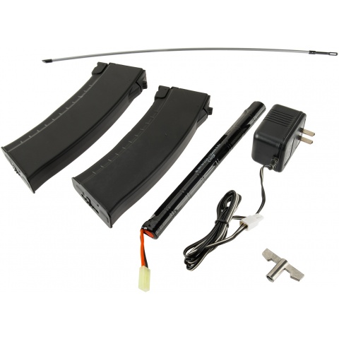 Echo1 Full Metal AK74 CPM Airsoft AEG rifle w/ Folding Stock - BLACK