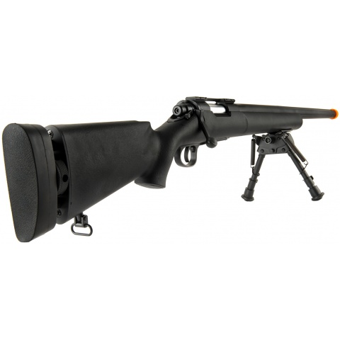 Echo1 M28 Bolt Action Airsoft Sniper Rifle w/ Bipod - BLACK