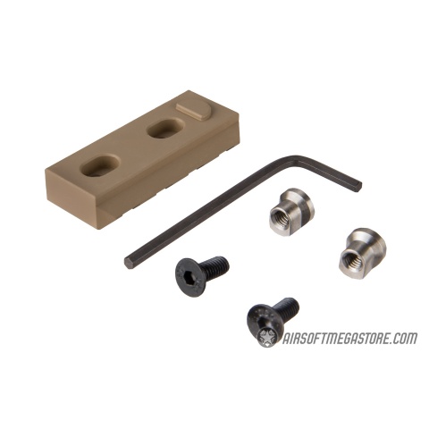 Ranger Armory 4-Slot KeyMod Rail Section - TAN