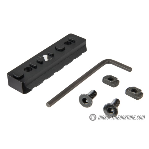 Ranger Armory 6-Slot KeyMod Rail Section - BLACK